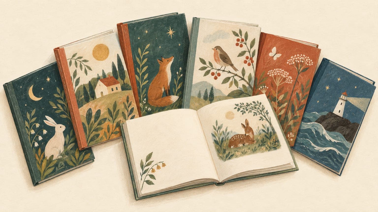 Illustration: erste eigene Kapitelbücher für Sieben- bis Achtjährige