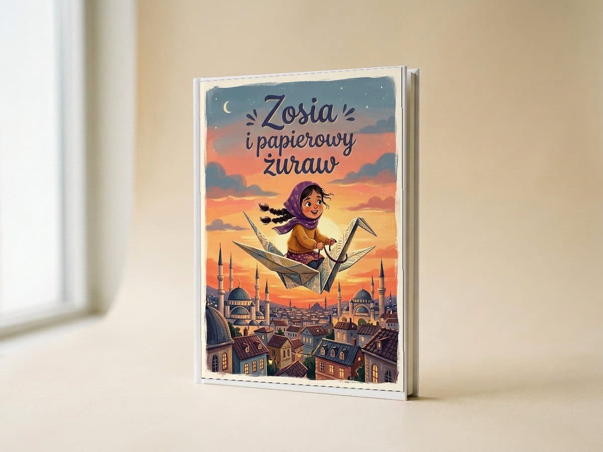 Książka w twardej oprawie z imieniem Zosia na okładce