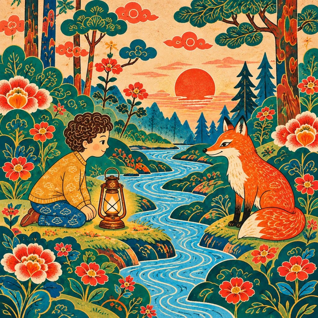 Parauga attēls, stils Minhwa